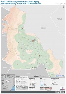 REACH KEN Map Samburuwest access to health December2019 a3 potrait