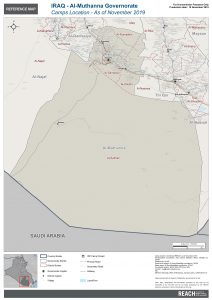 Iraq Reference Map Al Muthanna Camp Location A1 – November 2019