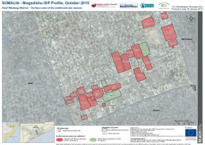 REACH SOM Map Mogadishu IDP Profile Hawl Wadaag Settlement Surfacearea per Person 05NOV2015 A3