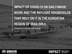 The Impact of COVID-19 on Daily-wage Work and the Refugee Households that Rely on it in the Kurdistan Region of Iraq (KR-I), presentation – April 2021