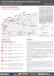 Evaluation multisectorielle dans les zones difficiles d’accès, Nord-ouest, RCA – Novembre2021