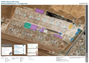 Newroz Camp Infrastructure Map A0 - May 2021