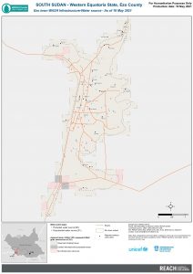 REACH SSD Map WASH Infra Ezo Town WaterSource May2021