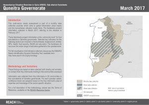 SYR_Factsheet_HSOS Sub-District Factsheets Quneitra_March 2017