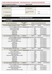 IMPACT - UNICEF Third-Party Monitoring - Winter NFI Household DM Form