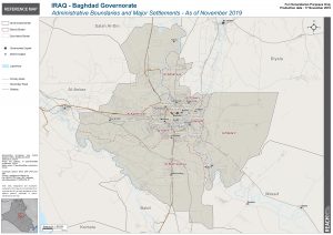 Iraq Reference Map Baghdad Administrative Boundaries A1 – November 2019