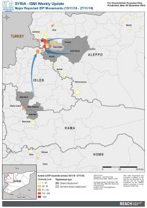 REACH Map SYR ISMI IDP Movement 5th Dec 2016