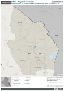 Iraq Reference Map Maysan Administrative Boundaries A1 – November 2019