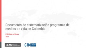 REACH Colombia Presentación de la sistematización de Medios de Vida (04-2024)