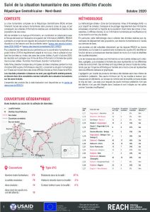 Evaluation multisectorielle dans les zones difficiles d’accès, Nord-Ouest de la République Centrafricaine – Octobre 2020
