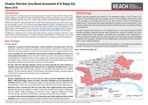 REACH_SYR_Situation Overview_Raqqa city ABA_060418