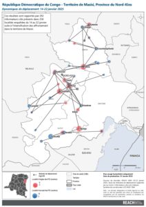 REACH RDC - Territoire de Masisi - Dynamiques de déplacement (HSM) - 14-22 janvier 2025