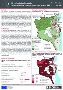 Suivi de la situation humanitaire au Sud Kivu, août 2020
