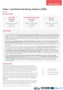 REACH Sudan, JMMI Factsheet, April 2025