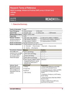 REACH_UNICEF_WASH_KAP Survey