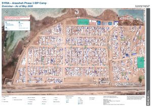 Areesheh Phase 3 Camp Infrastructure Map A0, Northeast Syria – May 2020