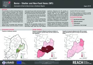 Hard-to-Reach Shelter / NFI Factsheet in Borno State, Nigeria - August 2019