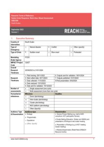 REACH South Sudan Renk ABA TOR November 2023
