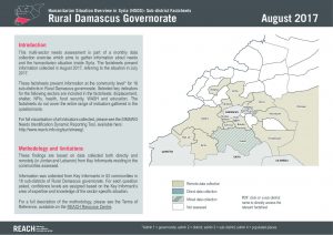 SYR_Factsheet_HSOS Subdistrict Factsheets_Rural Damascus_August 2017