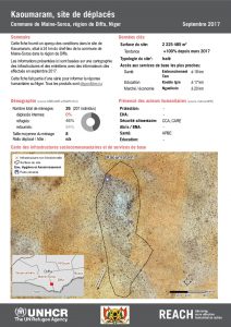 NER_Factsheet_Profil Site de Déplacés de Kaoumaram_Septembre 2017