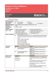 REACH Yemen – CCCM Site Monitoring Tool (SMT) Terms of Reference (External)