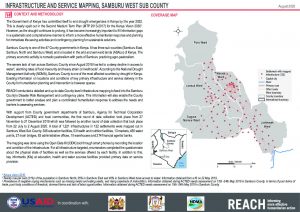 Infrastructure and service mapping in Samburu West Sub County, Kenya - August 2020 situation overview