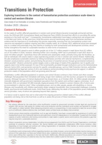 Transitions in Protection: Exploring transitions in the context of humanitarian protection assistance scale-down in central and western Ukraine (October 2025)