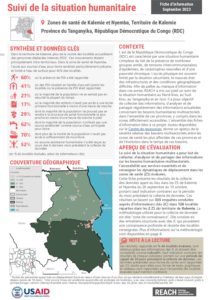 REACH RDC Factsheet HSM TGNK Kalemie Septembre 2023