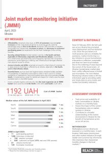 Ukraine Joint Market Monitoring Initiative (JMMI) Factsheet - April_2023