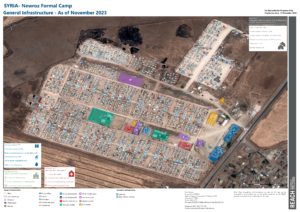 REACH Syria Newroz Camp map November 2023