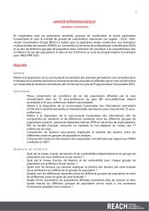 RCA : Évaluation multisectorielle des besoins (MSNA) 2022 - Aperçu de la méthodologie