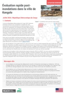 REACH DRC Situation Overview: Évaluation rapide post inondations dans la ville de  Kongolo (July 2026)