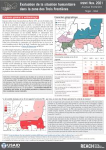 REACH Mali Suivi de la situation humanitaire dans la zone frontalière, Analyse frontalière Mali-Niger, Factsheet (4-30 novembre 2021)
