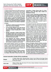SYR_Situation Overview_Community Profile Overview_October 2016
