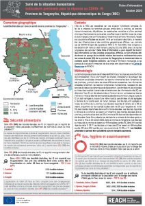 Suivi de la situation humanitaire au Tanganyika, indicateurs pertinents pour la réponse au COVID-19 - octobre 2020