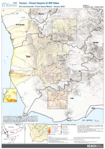 Yemen - Flood Hazard of IDP Sites Ta'iz Gov - Flood Hazard Model- January 2024