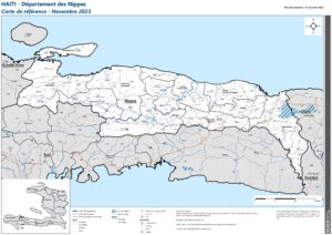 REACH Haïti Carte de référence du département des Nippes (Novembre 2023)