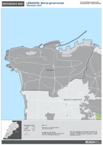 REACH Lebanon Reference Map Beirut Governorate December 2023