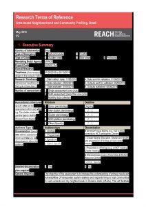 REACH_BRA_ToR_Neighbourhood and Community Profiles_June 2018