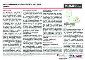 SSD_Situation Overview_Western Bahr el Ghazal_November 2017