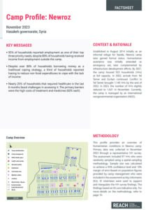 REACH Newroz Camp Profile, Northeast Syria - November 2023