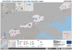 UGA_Map_Palorinya_Zone 1 East Facilities_September 2018