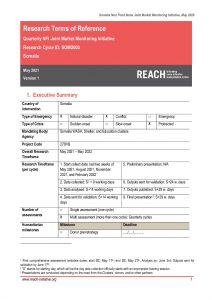 REACH Somalia ToR Non-Food Items JMMI May 2021