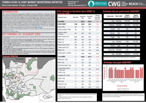 Joint Market Monitoring Initiative (JMMI) COVID-19-Addendum, August 2020 (Round 2)