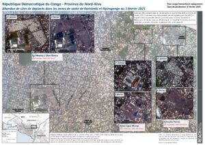 REACH RDC - Goma -  Abandon de sites de deplaces - zones de sante Karisimbi et Nyiragongo - au 3 fevrier 2025