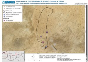 NER_Map_Infrastructures du site d'accueil de Kadjidja_Novembre 2017