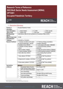 REACH oPt ToR MSNA 2022