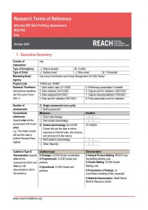 REACH Iraq ToR Informal Sites Profiling and Intentions October 2020