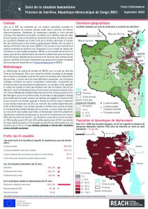 Suivi de la situation humanitaire au Sud Kivu, septembre 2020