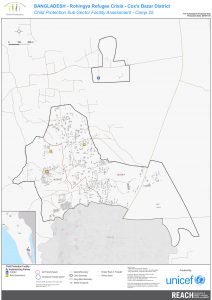 BGD_Map_CoxsBazar_ChildProtectionFacilities_Camp 25_28OCT2018_A1
